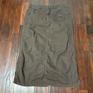 Maurice’s Long Brown Skirt Women’s Size 13/14 Y2K Modest